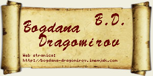 Bogdana Dragomirov vizit kartica